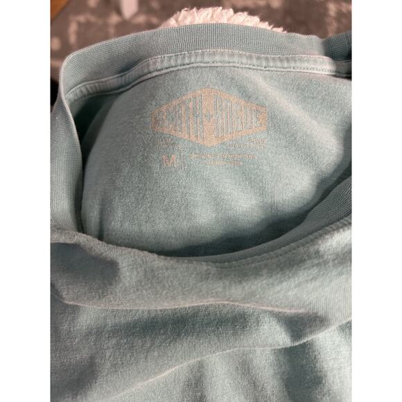 Smith + Rogue Women Short Sleeve T-Shirt Size M Blue Turquoise - Picture 5 of 6